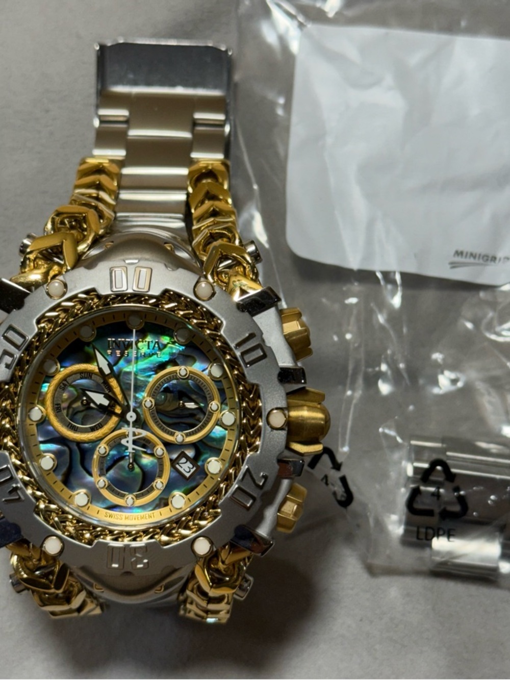 Invicta Gladiator Watch - Gold & Silver Accents - Picture 8 of 8